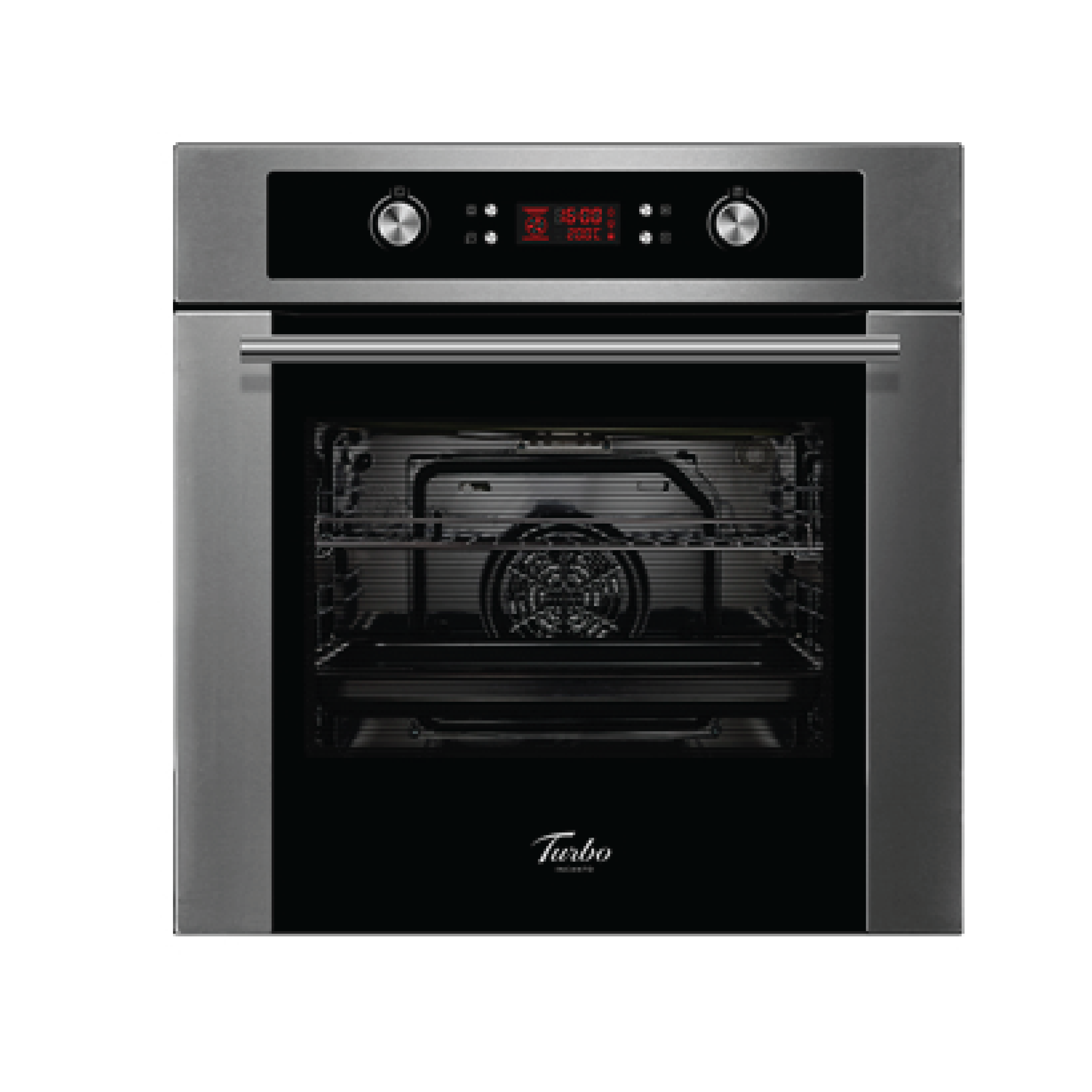 Electric wall oven with separate clearance grill